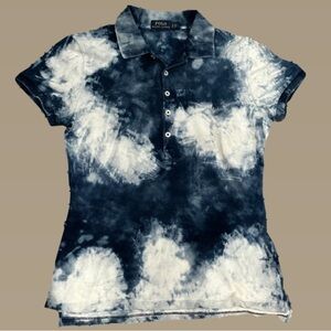 Polo Ralph Lauren Women's Tie-Dye Piqué Polo Shirt